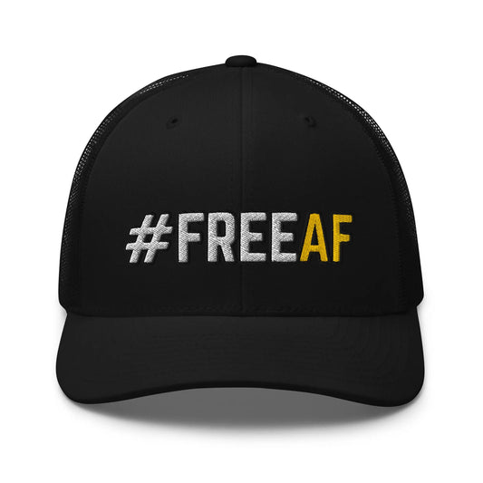 Hats Black Snapback Custom Trucker Hats #FREEAF Cool Patriotic Cap for Men & Women Infidel Collective