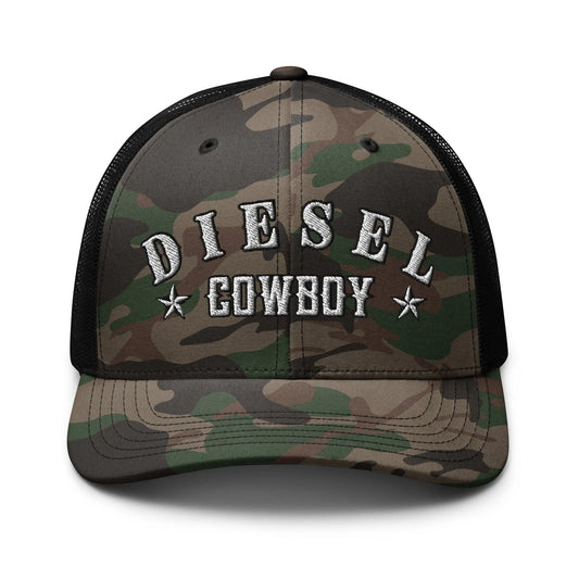 Hats Camo-Black Diesel Cowboy Hat – Camo Snapback for Truckers & Western Road Dogs Infidel Collective