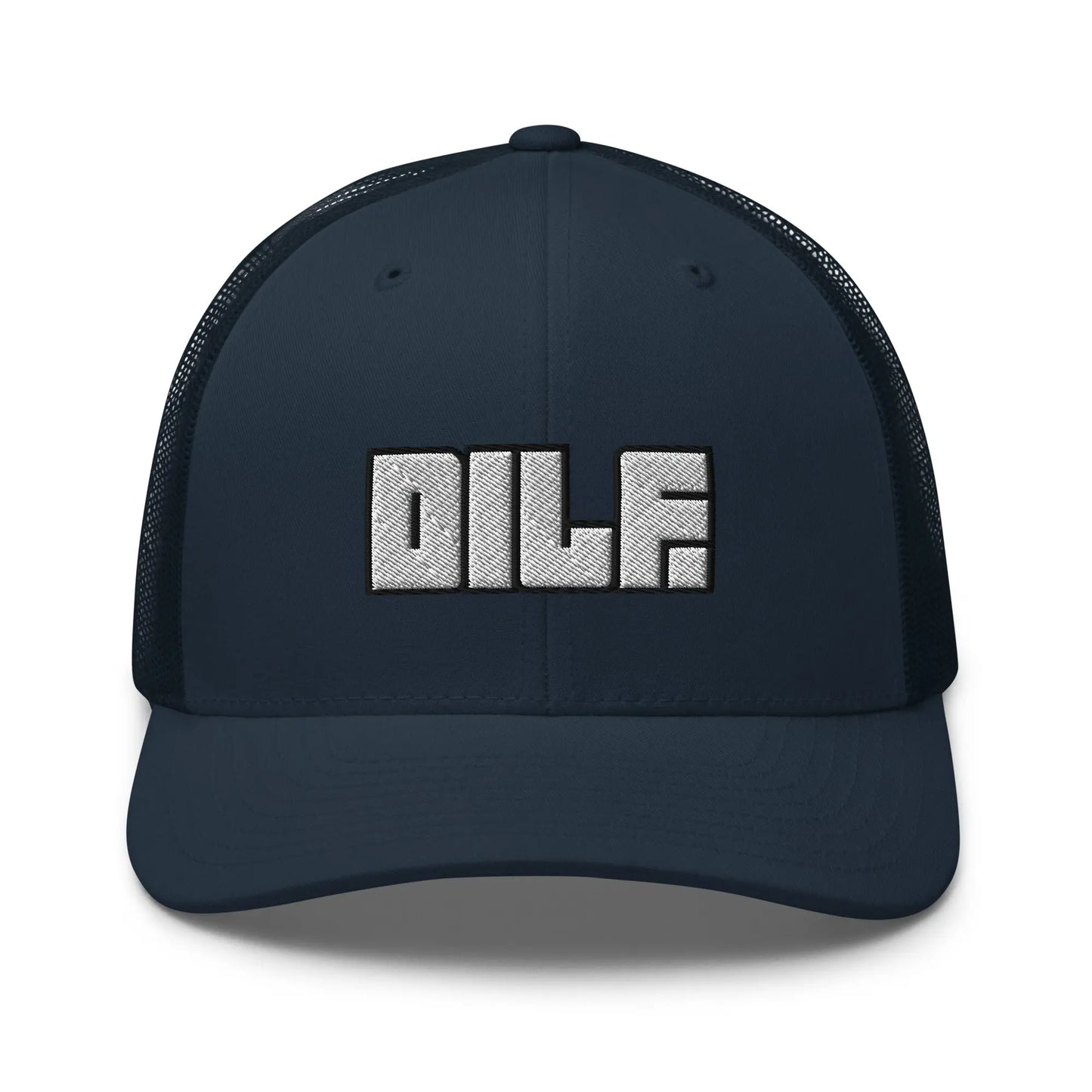 Hats Navy Snapback Custom Trucker Hats DILF Block Cap – NSFW 2A for Men & Women Infidel Collective