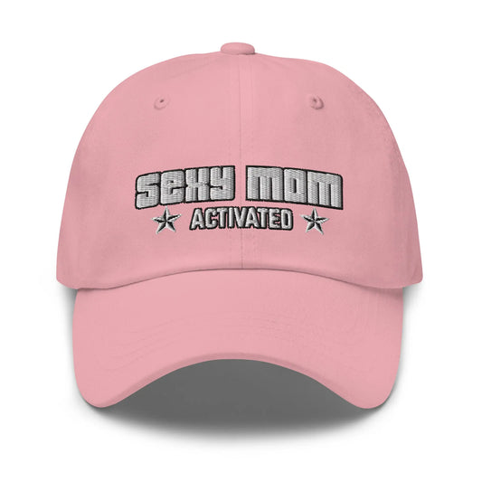 Hats Pink Dad Hat Embroidered Sexy Mom Activated Custom Baseball Cap for Women Infidel Collective