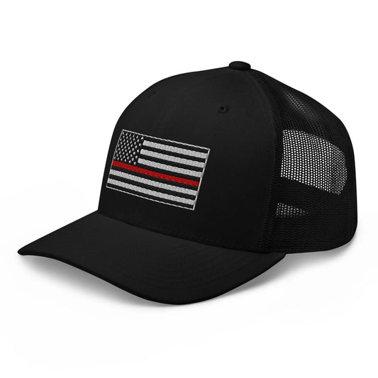 Hats Snapback Custom Trucker Hats Thin Red Line Flag for Men & Women Patriotic Cap Infidel Collective