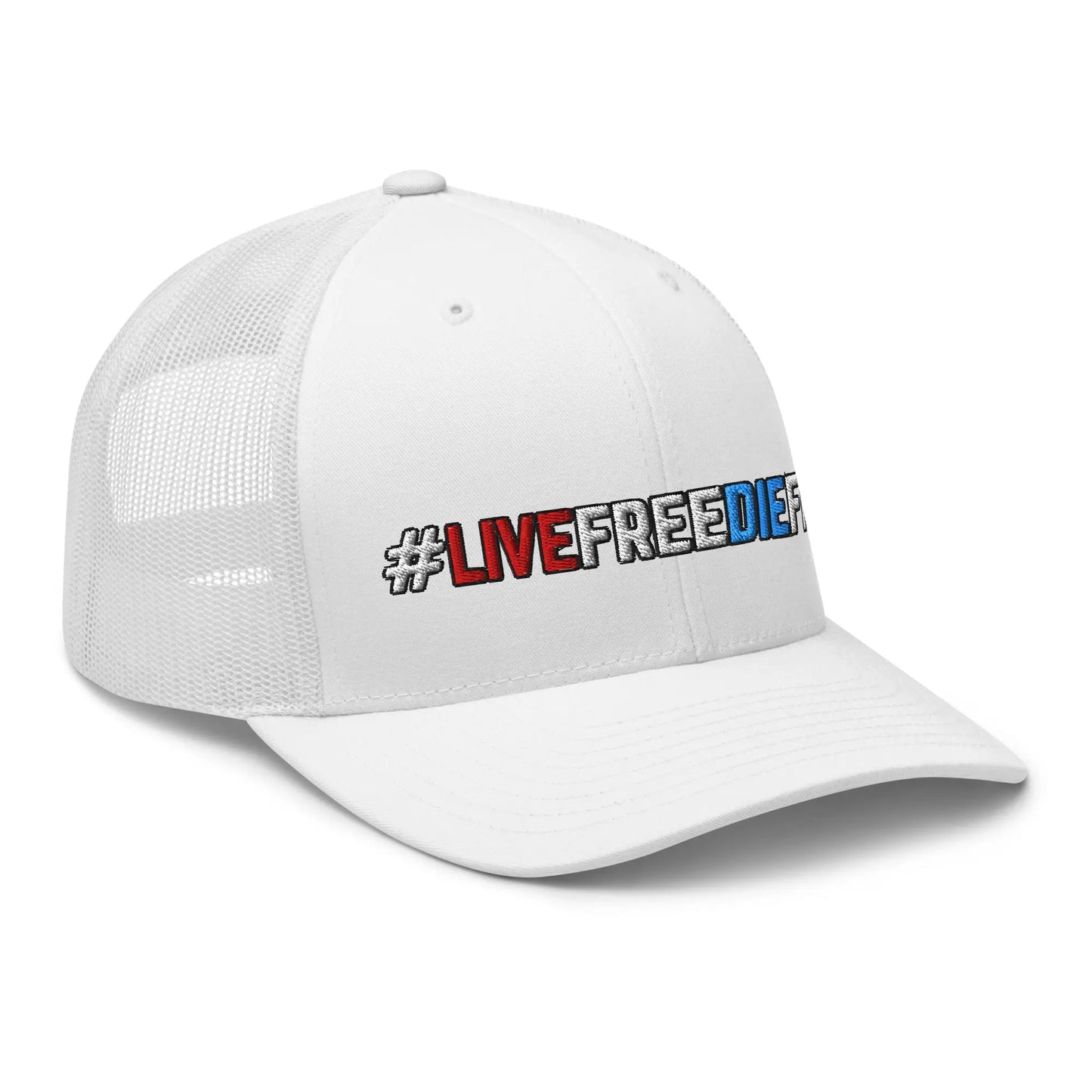 Hats Snapback Custom Trucker Hats #LIVEFREEDIEFREE Patriotic Cap for Men & Women Infidel Collective