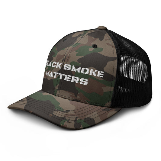 Hats Snapback Custom Trucker Hat to Rock – Black Smoke Matters Camo Hat Infidel Collective