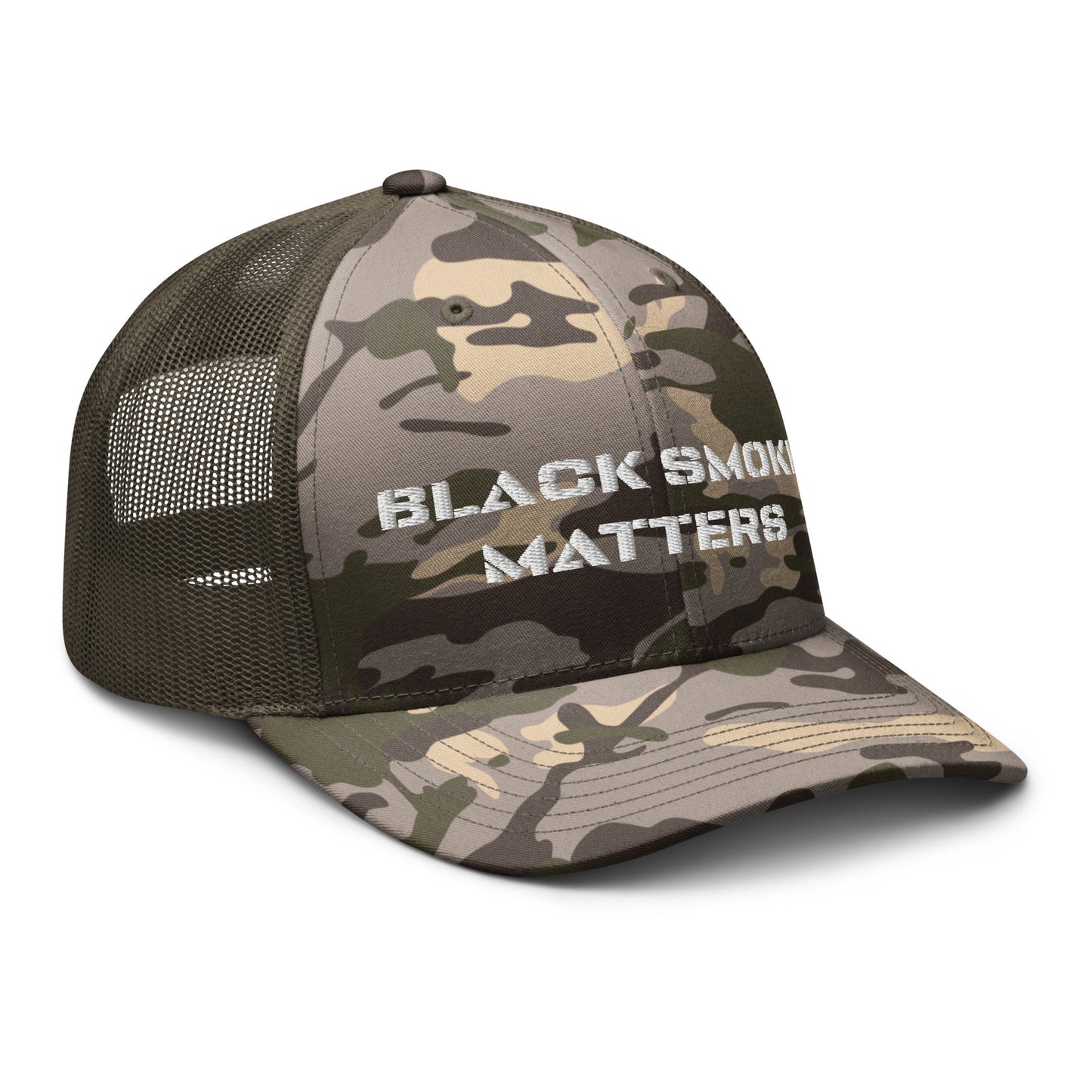 Hats Snapback Custom Trucker Hat to Rock – Black Smoke Matters Camo Hat Infidel Collective