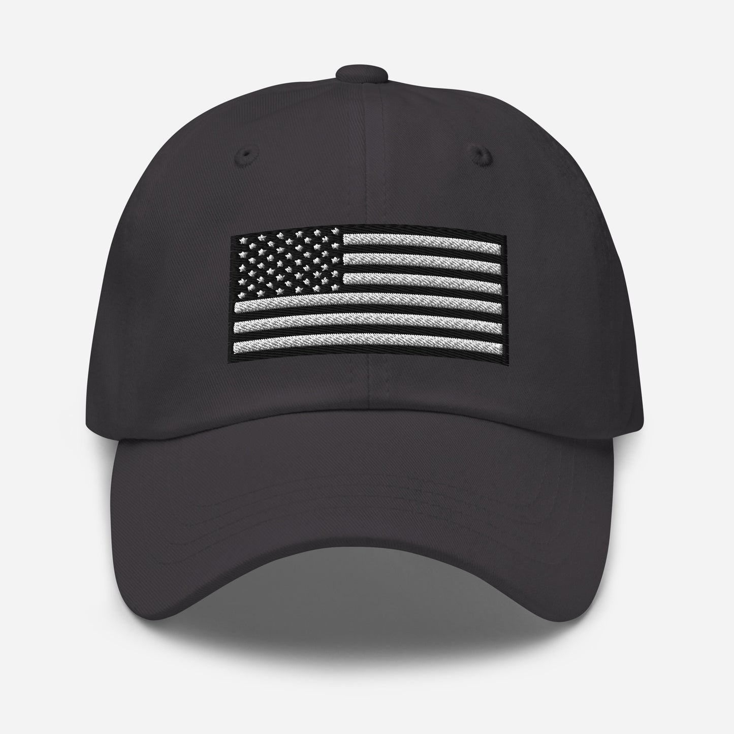 Embroidered Black and White USA Flag Classic Ball Cap – Patriotic Hat in 11 Colors  Infidel Collective