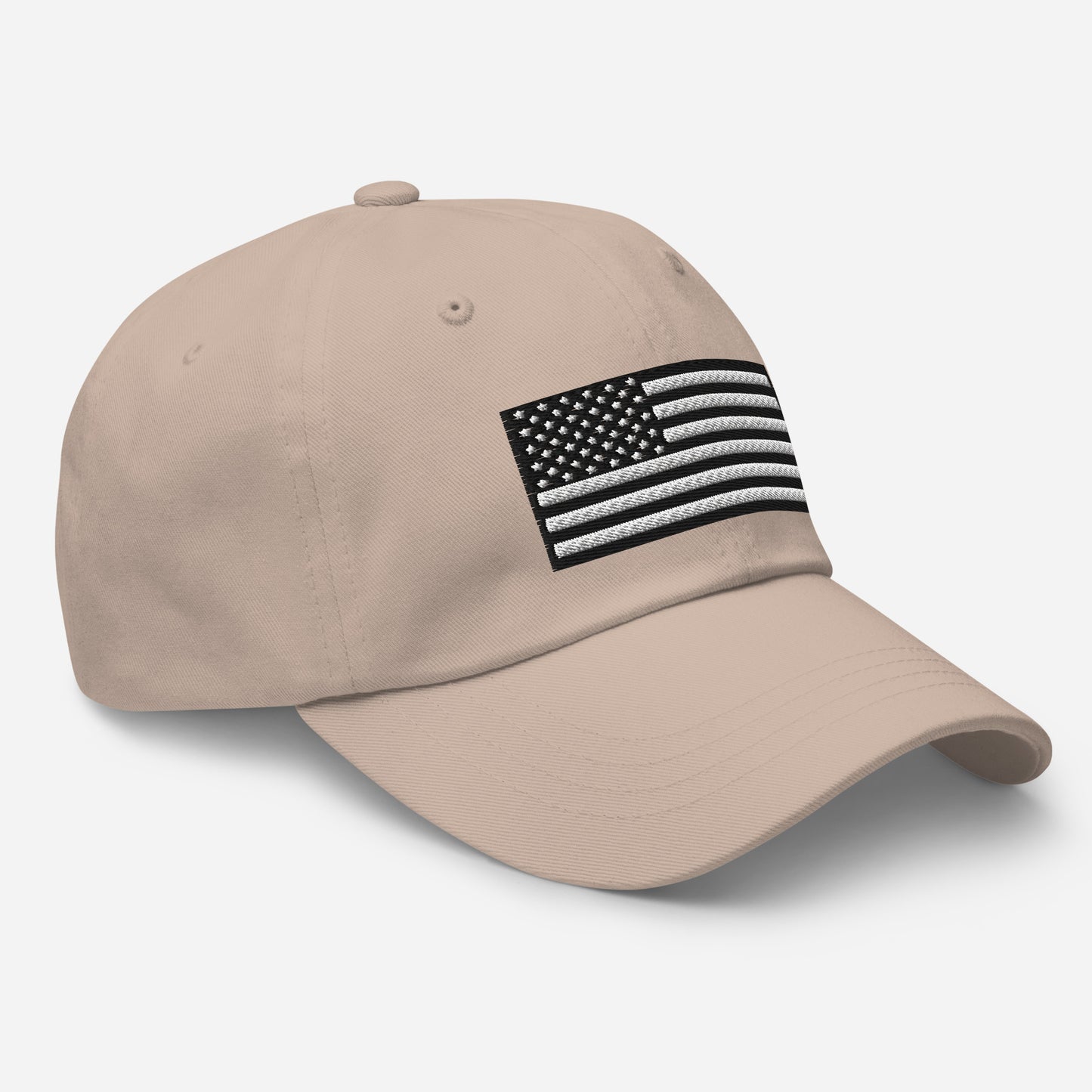 Embroidered Black and White USA Flag Classic Ball Cap – Patriotic Hat in 11 Colors  Infidel Collective