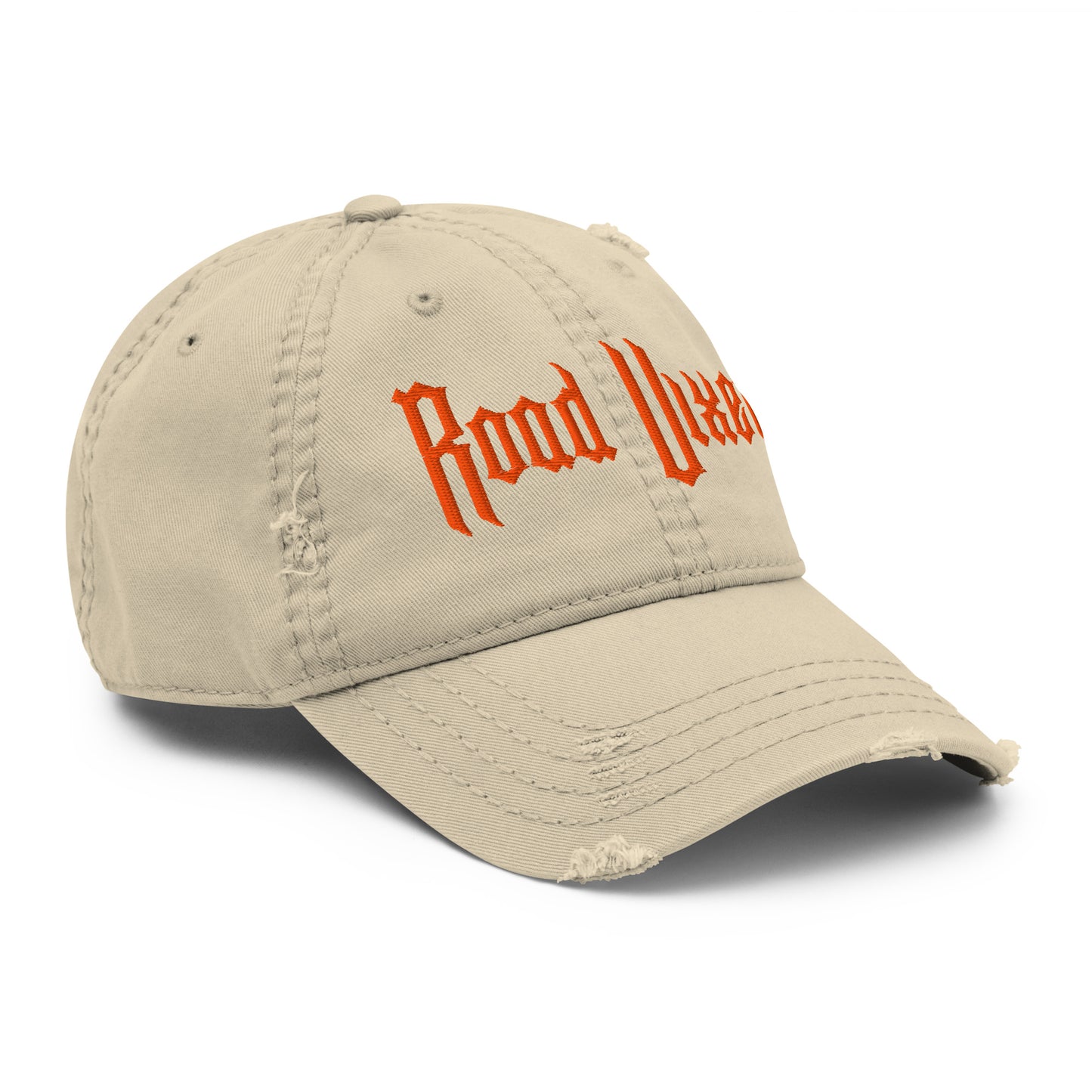 Road Vixen Distressed Dad Hat - Orange Stitch Infidel Collective