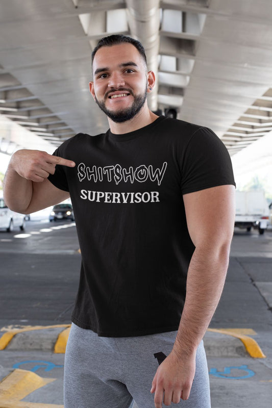 T-Shirt  Graphic Tees Men & Women Rock – NSFW Shitshow Supervisor Black T Shirt Infidel Collective