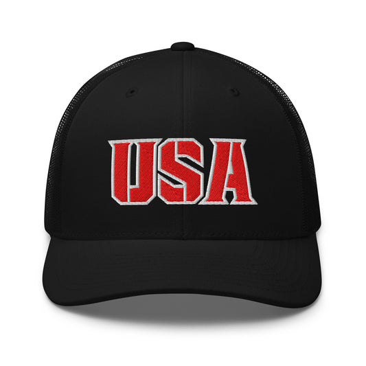 USA Power Cool Custom Patriotic Snapback Trucker Hats for Men & Women (20 Colors) Infidel Collective