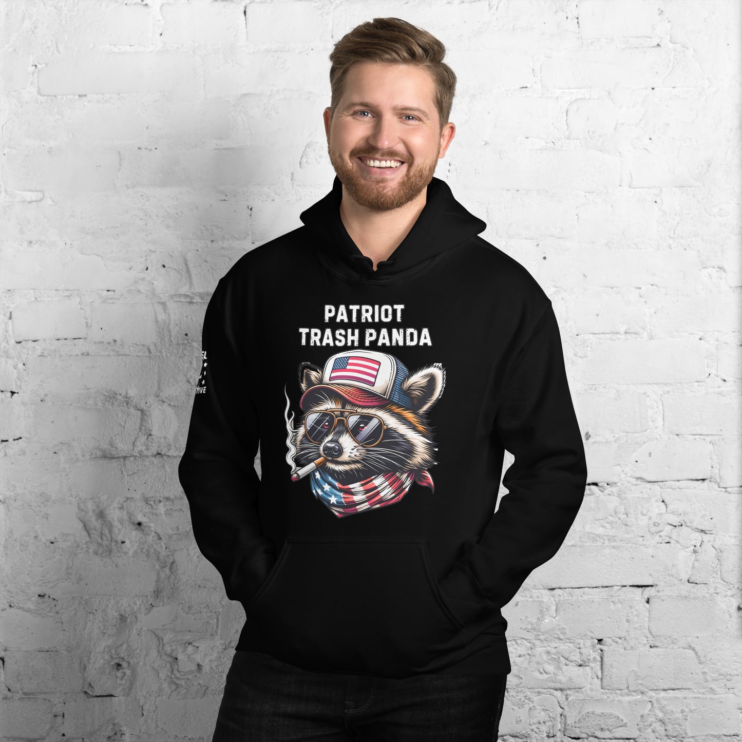 Patriot Trash Panda Black Hoodie Infidel Collective