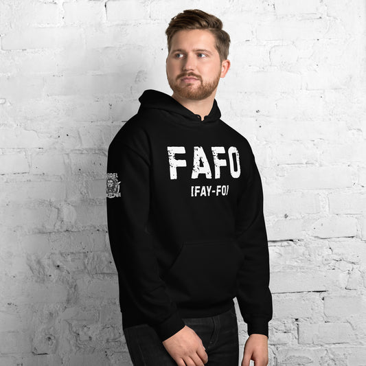 FAFO Definition – Badass Distressed Black Hoodie Infidel Collective