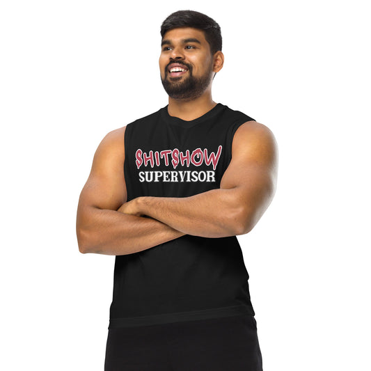Graphic Tees Men & Women Want – Shitshow Supervisor Muscle Shirt Infidel Collective