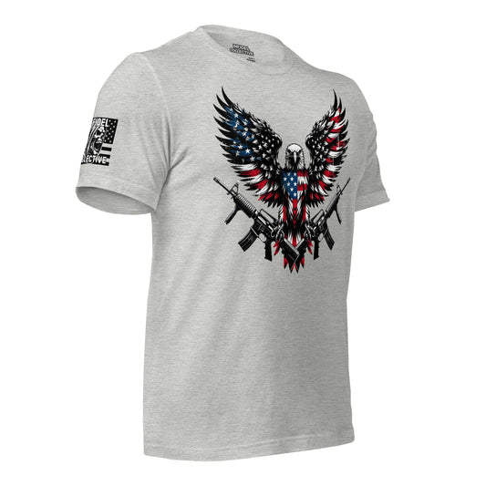 Patriotic 2A Eagle Flag Graphic Tee  Infidel Collective