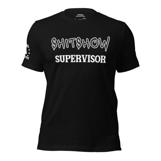 T-Shirt 5XL Graphic Tees Men & Women Rock – NSFW Shitshow Supervisor Black T Shirt Infidel Collective