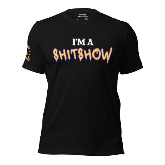 Funny NSFW Shirt – I’m a Shitshow Tee in Yellow on Black T-Shirt  Infidel Collective
