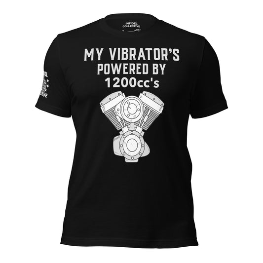 Biker Chick Style Female Riders Love – 1200cc's of NSFW Power Black T-Shirt  Infidel Collective