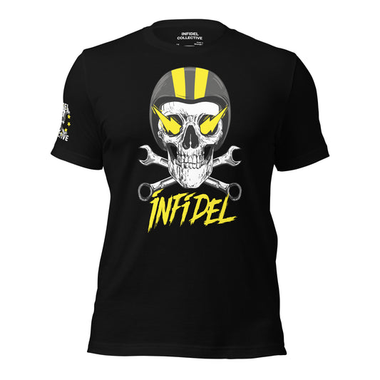Infidel Charged Skull Black T Shirt  Infidel Collective