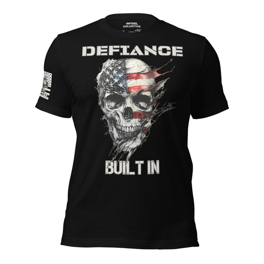 Defiance Built In Black T-Shirt  Infidel Collective