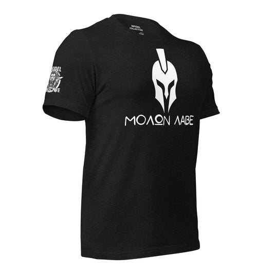 Molon Labe Black T-Shirt – Spartan's Code  Infidel Collective
