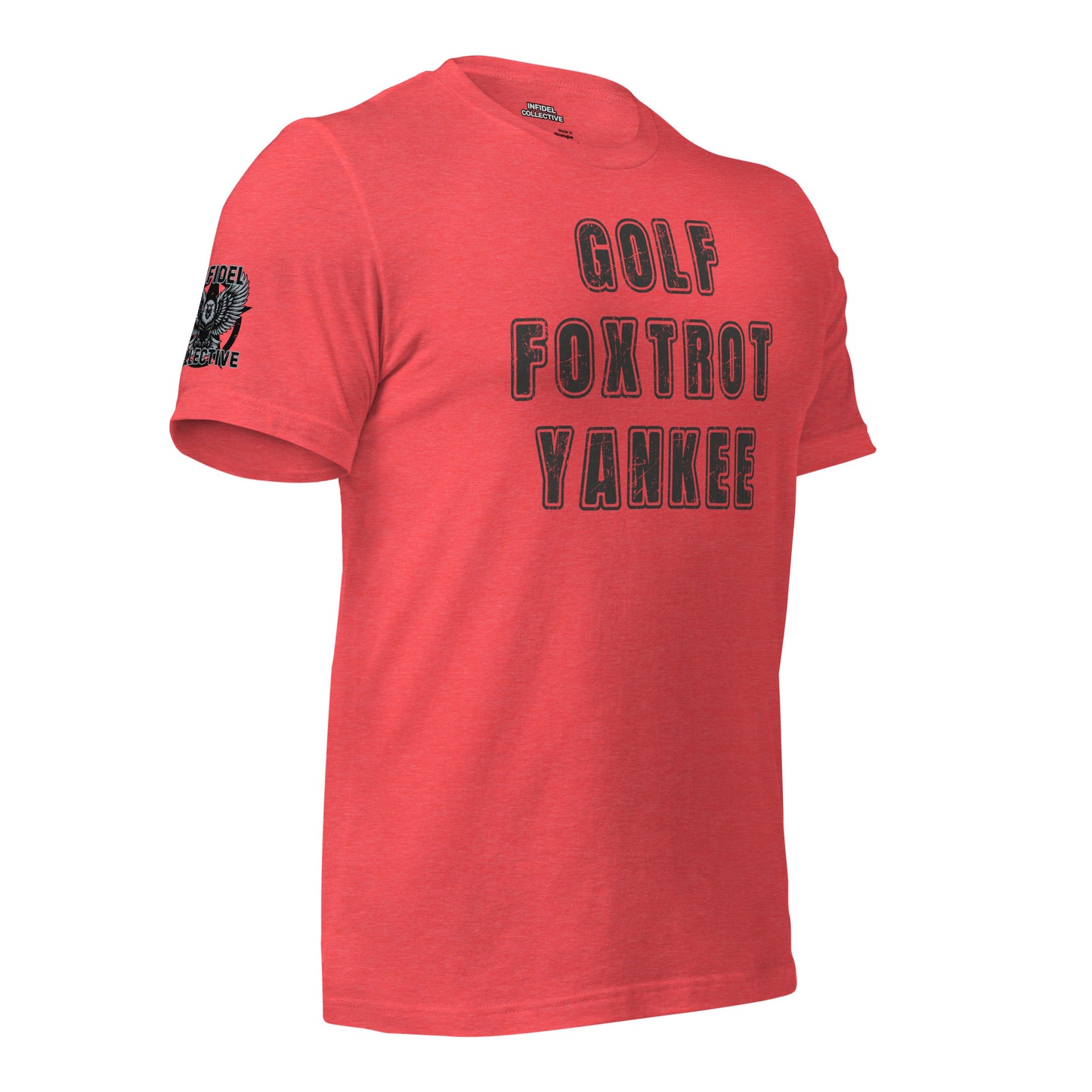 Graphic Tees Men & Women Rock – NSFW GFY Funny Shirts Heather Red Tee Infidel Collective