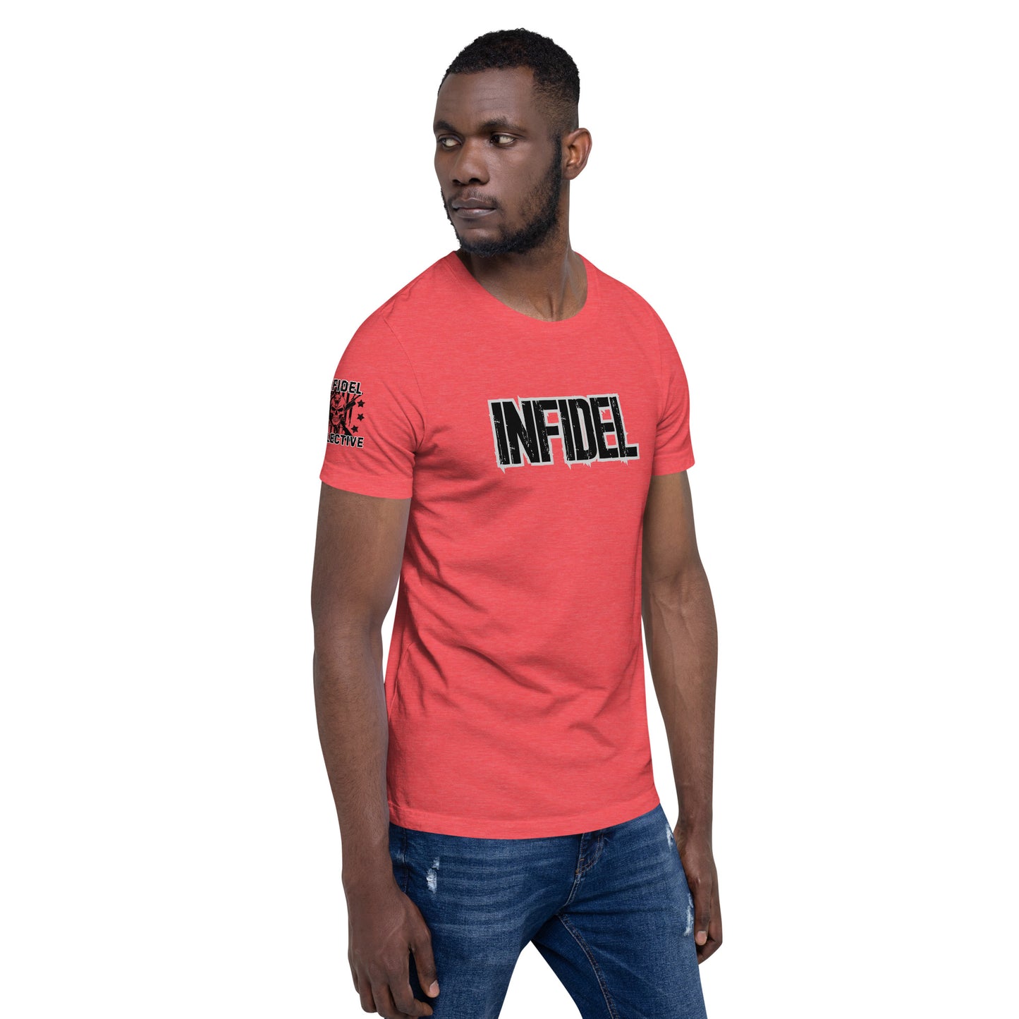 Fearless INFIDEL Heather Red T-Shirt Infidel Collective