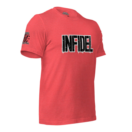 Fearless INFIDEL Heather Red T-Shirt  Infidel Collective