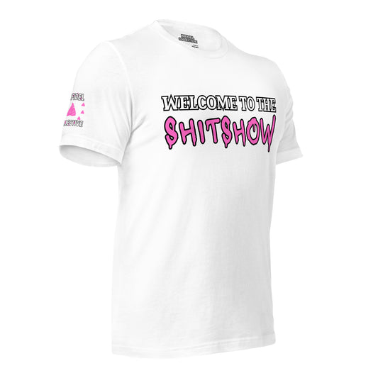 Funny NSFW Shirt – Welcome to the Shitshow Tee in Pink on White T-Shirt  Infidel Collective