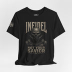 Infidel Not Your Savior Armored Death Mask Tee