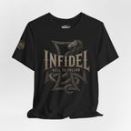 Infidel Hell to Follow Iron Cross Rattle Tee