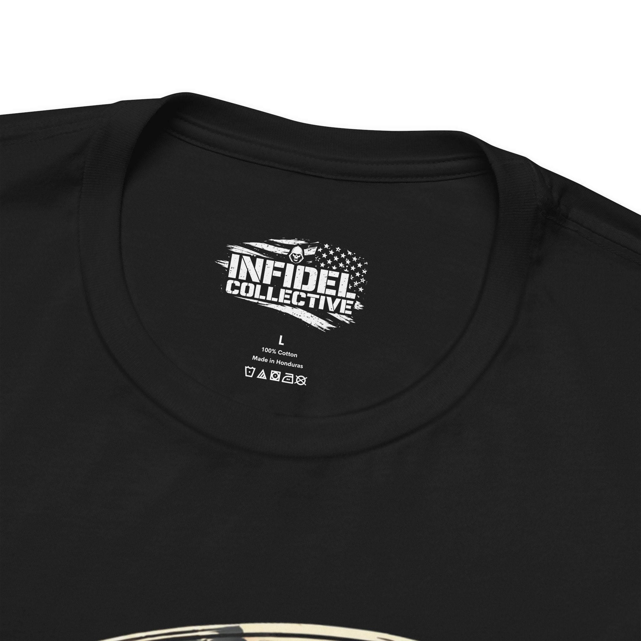 American Infidel Reaper RWB graphic black tee from Infidel Collective
