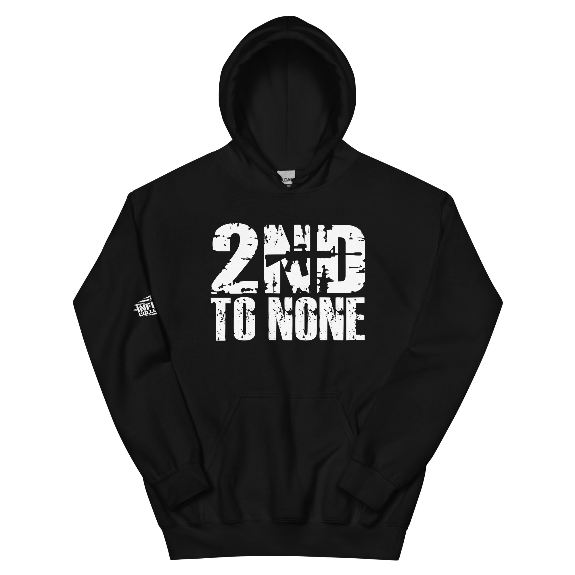 2ND TO NONE 2A Black Hoodie  Infidel Collective
