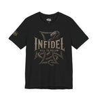Infidel Hell to Follow Iron Cross Rattle Tee