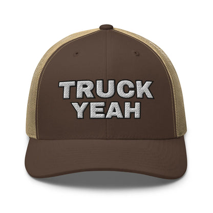 Brown-Khaki Snapback Custom Trucker Hats CDL TRUCK YEAH Cap for Men & Women Infidel Collective