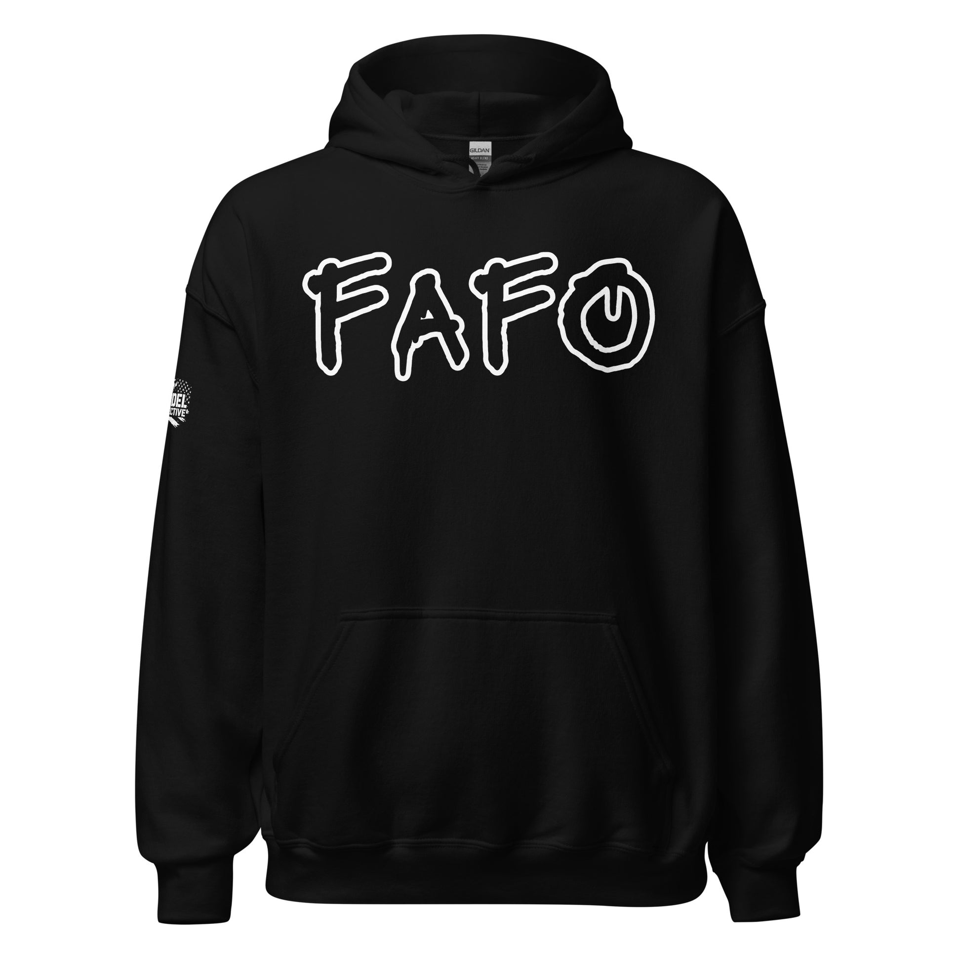 FAFO Graffiti Style NSFW Streetwear Black Hoodie  Infidel Collective