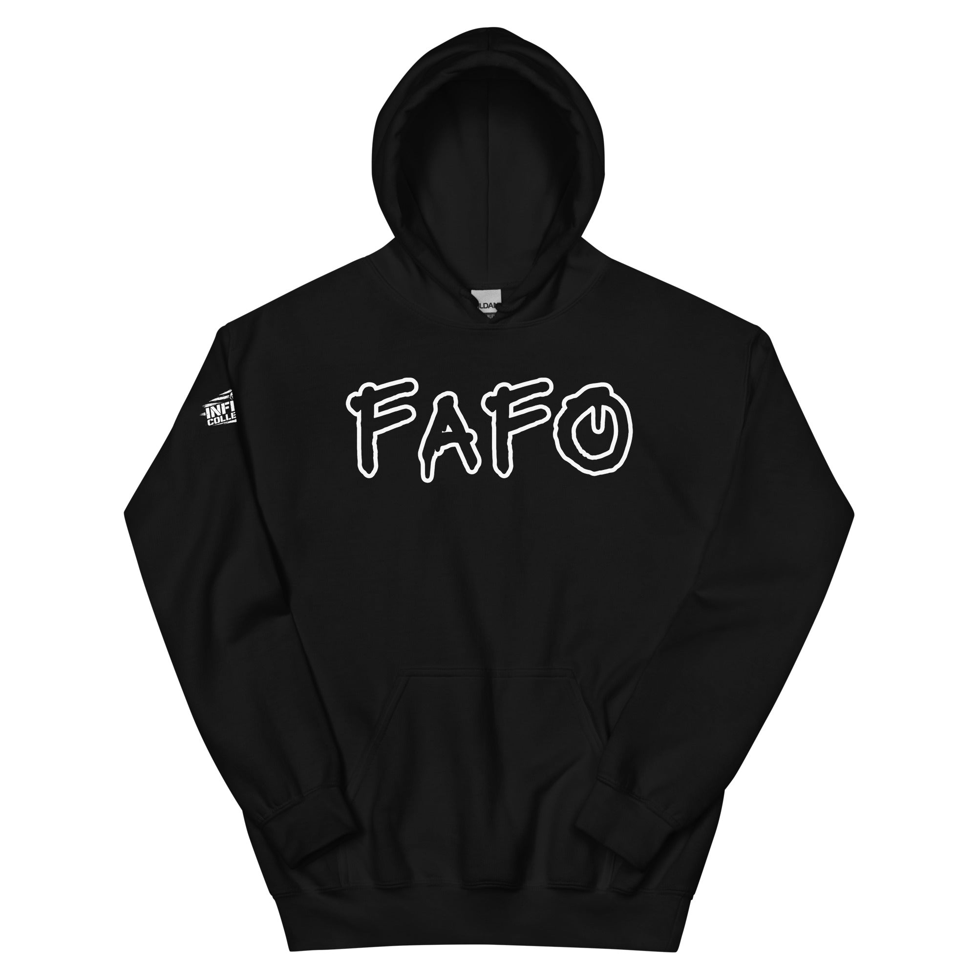 FAFO Graffiti Style NSFW Streetwear Black Hoodie  Infidel Collective