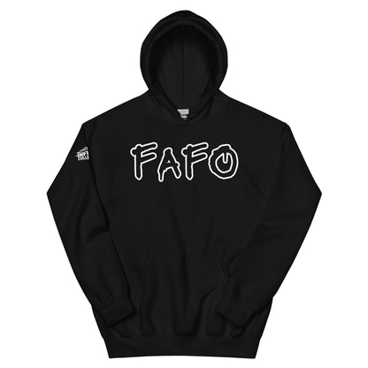 FAFO Graffiti Style NSFW Streetwear Black Hoodie  Infidel Collective