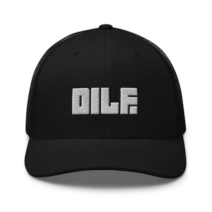 Hats Black Snapback Custom Trucker Hats DILF Block Cap – NSFW 2A for Men & Women Infidel Collective