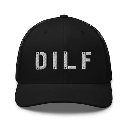 Hats Black Snapback Custom Trucker Hats DILF Cap – NSFW Patriotic for Men & Women Infidel Collective