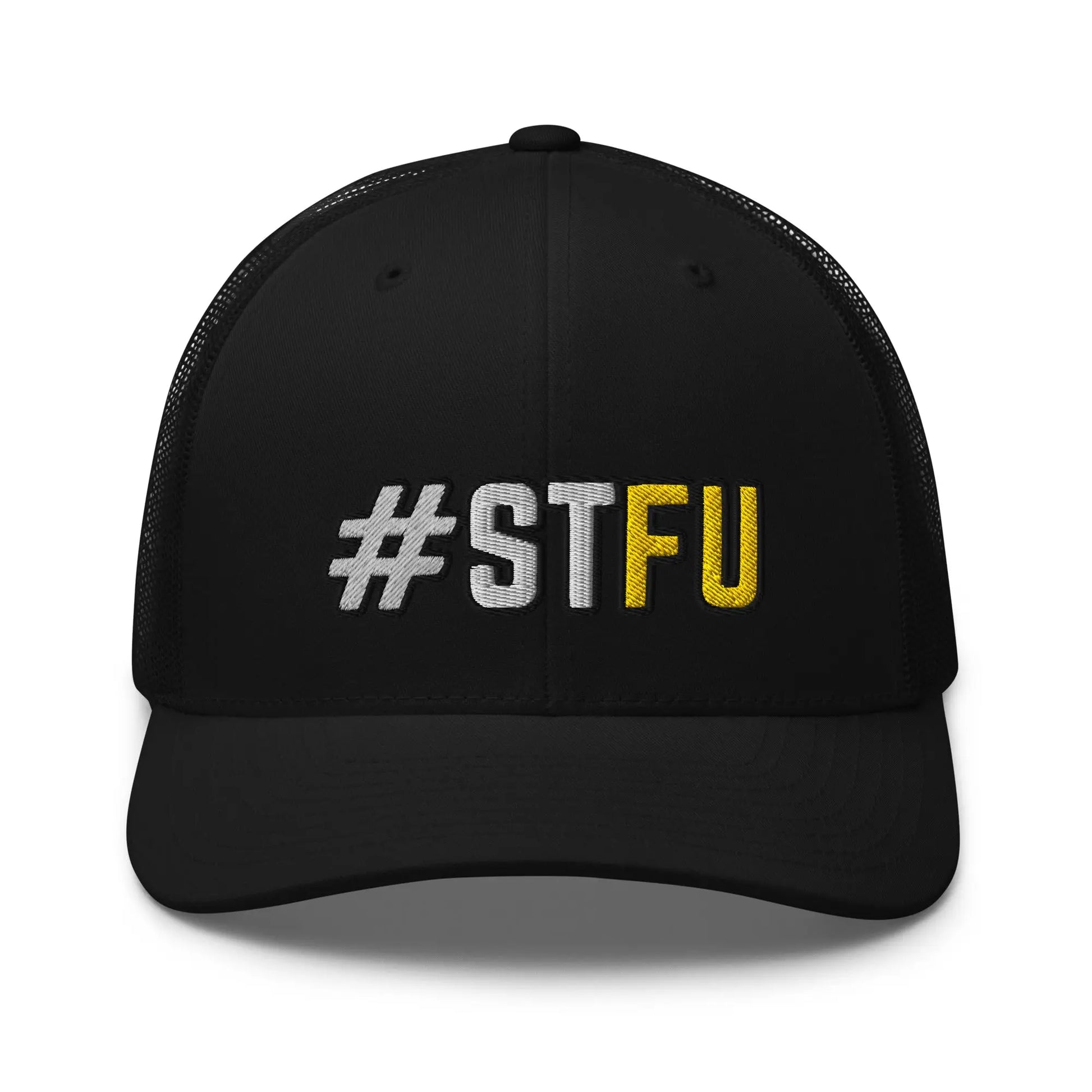 Hats Black Snapback Custom Trucker Hats Funny STFU NSFW Cap for Men & Women Infidel Collective