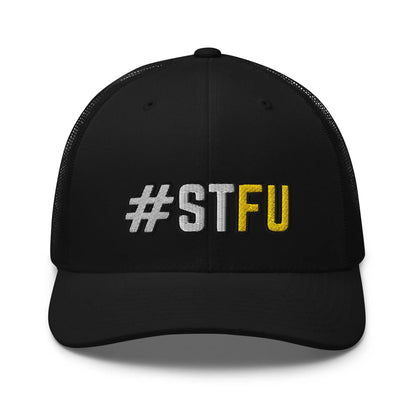 Hats Black Snapback Custom Trucker Hats Funny STFU NSFW Cap for Men & Women Infidel Collective