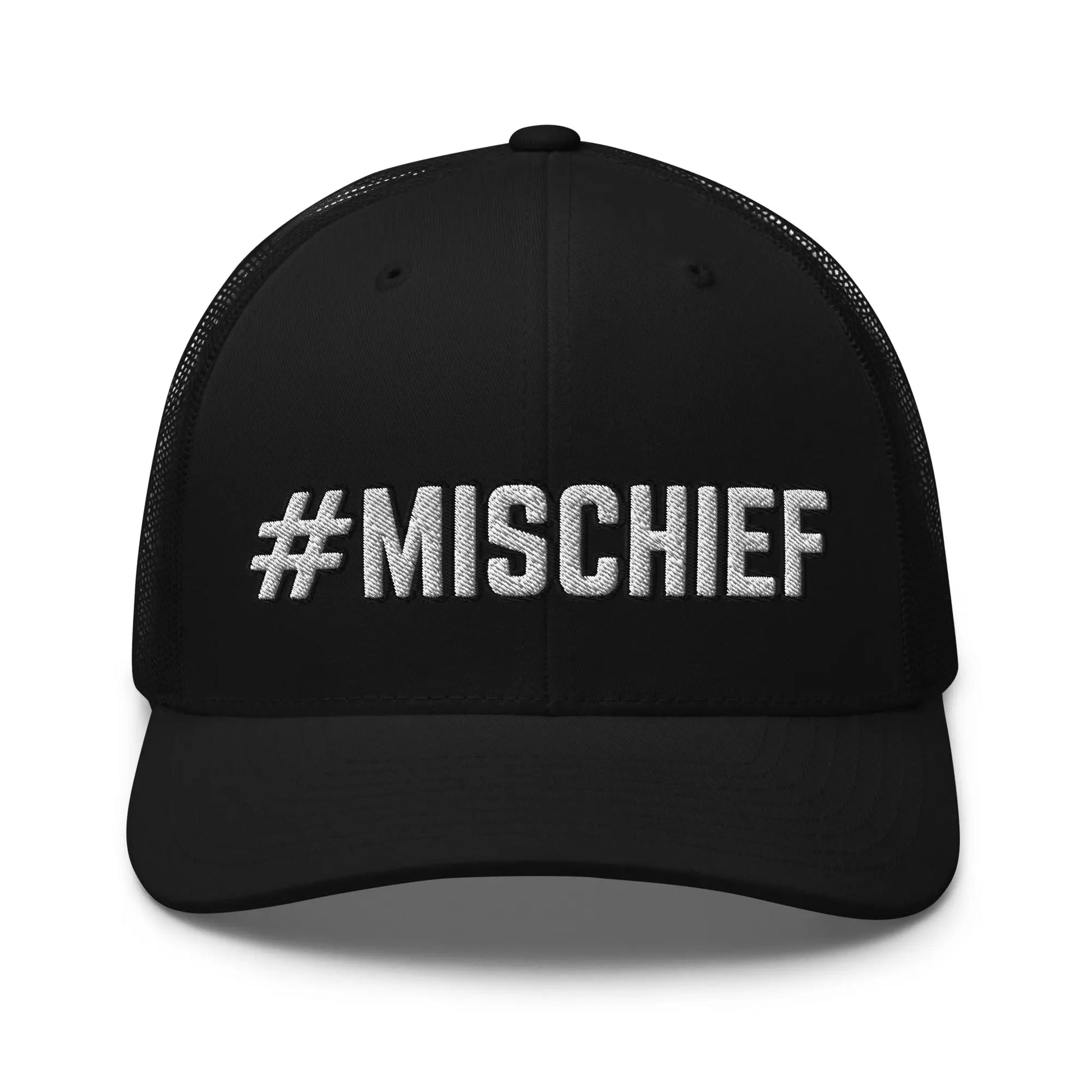 Hats Black Snapback Custom Trucker Hats MISCHIEF Funny Cap for Men & Women Infidel Collective