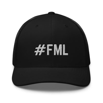 Hats Black Snapback Custom Trucker Hats #FML Cap for Men & Women Funny Everyday Humor Infidel Collective