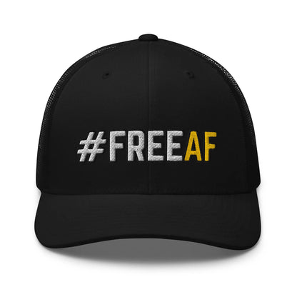 Hats Black Snapback Custom Trucker Hats #FREEAF Cool Patriotic Cap for Men & Women Infidel Collective