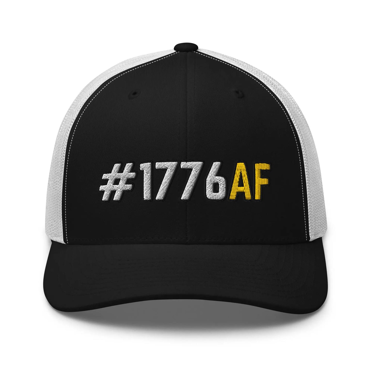 Hats Black-White Snapback Custom Trucker Hat #1776AF Patriotic Cap for Men & Women Infidel Collective