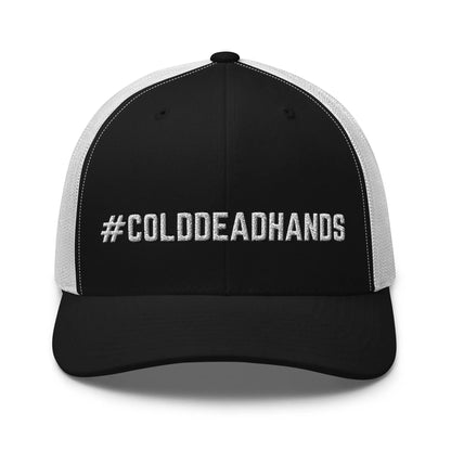 Hats Black-White Snapback Custom Trucker Hat #COLDDEADHANDS 2A Cap for Men & Women Infidel Collective