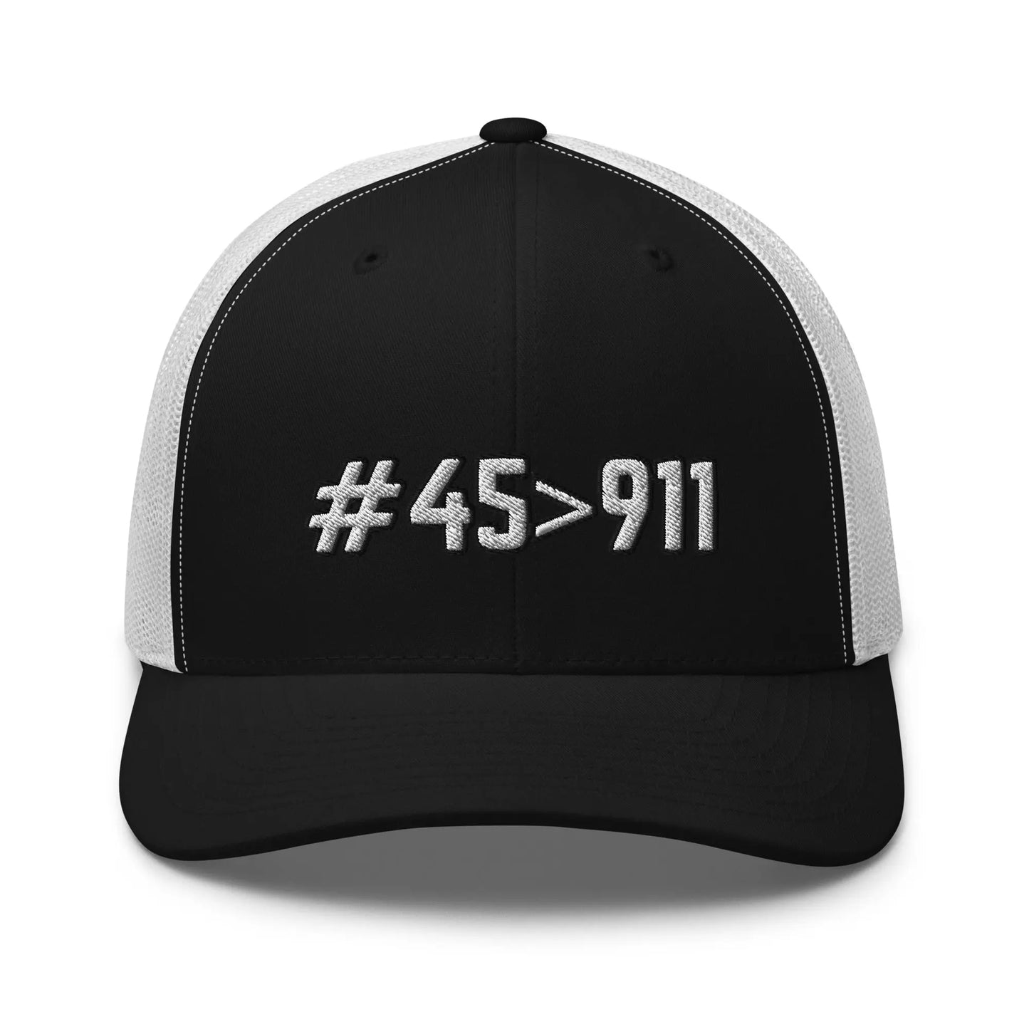 Hats Black-White Snapback Custom Trucker Hats 2A #45>911 Cap for Men & Women Infidel Collective