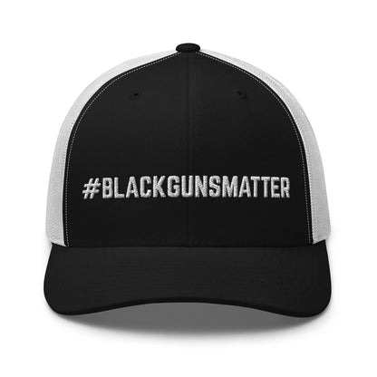 Hats Black-White Snapback Custom Trucker Hats BLACKGUNSMATTER 2A Cap for Men & Women Infidel Collective