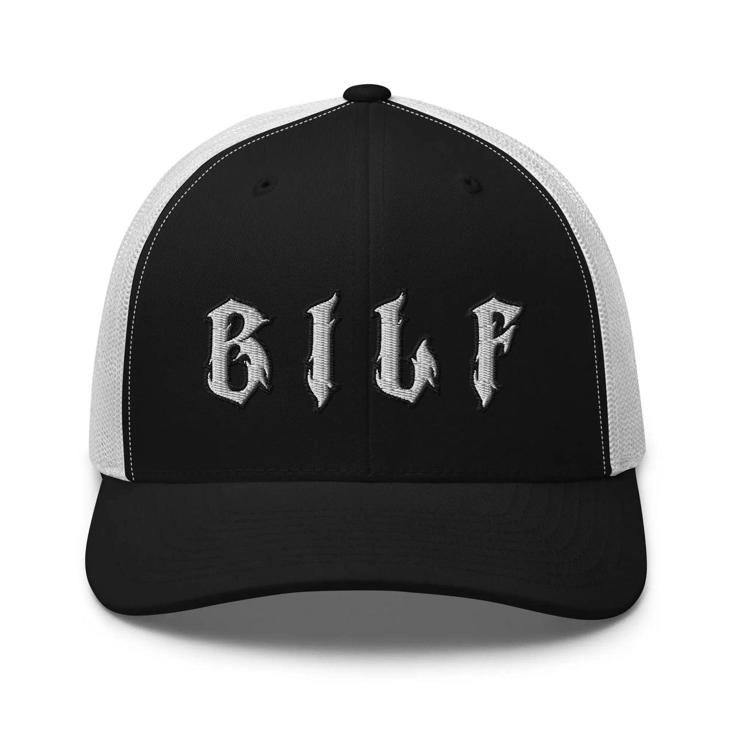 Hats Black-White Snapback Custom Trucker Hats Cool BILF Bikers Cap for Men & Women Infidel Collective
