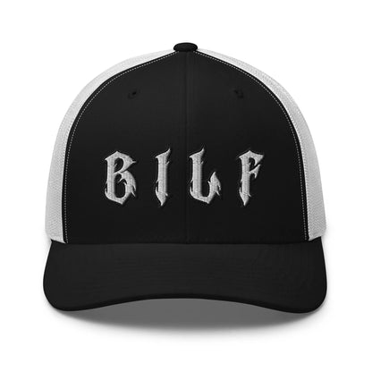 Hats Black-White Snapback Custom Trucker Hats Cool BILF Bikers Cap for Men & Women Infidel Collective