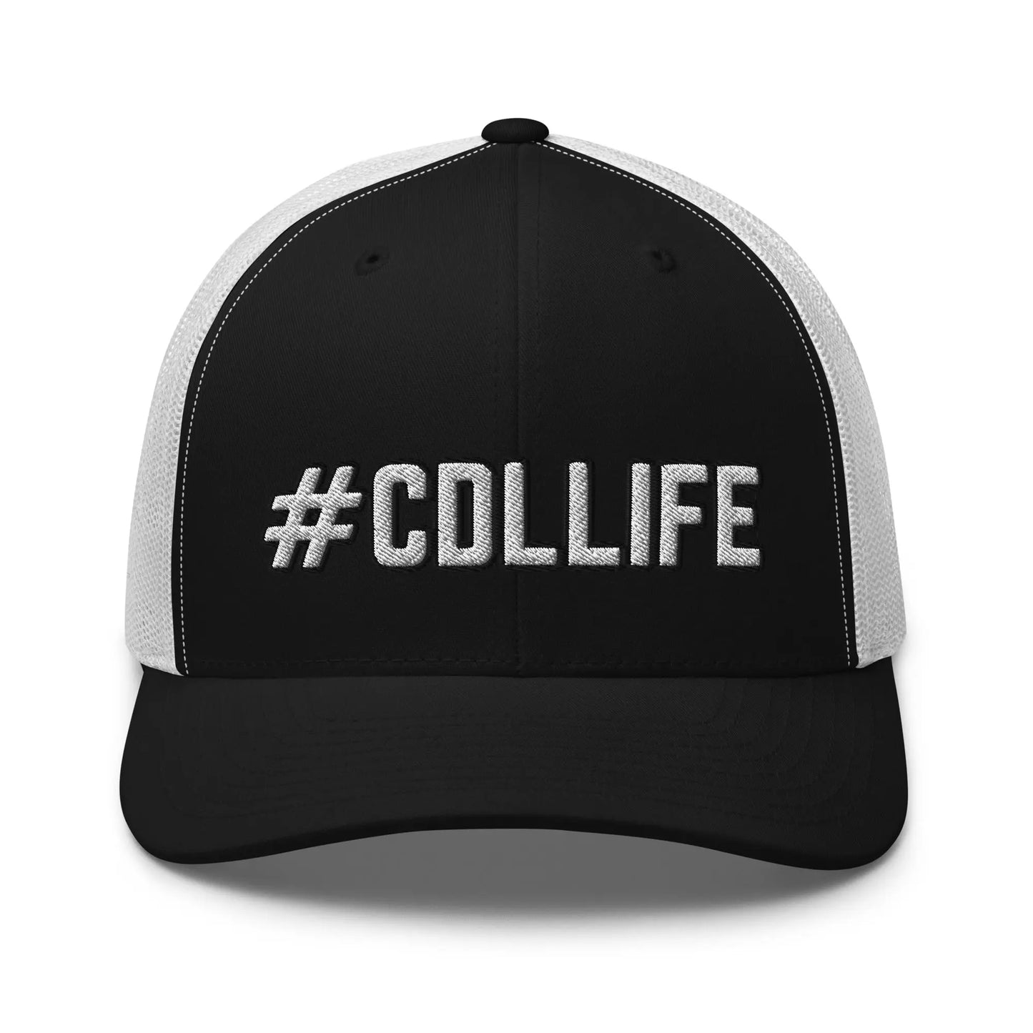 Hats Black-White Snapback Custom Trucker Hats Cool CDL #CDLLIFE Cap for Men & Women Truckers Infidel Collective